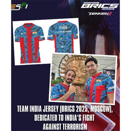 ESFI Unveils Special “Operation Sindoor” Jersey for BRICS Esports Championship 2025