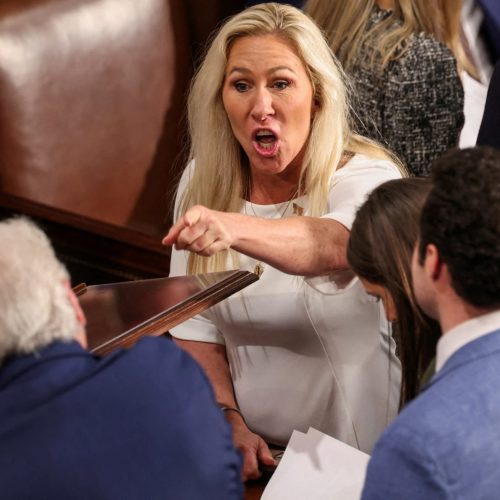 MTG Blasts Musk Over ‘Non-Human AI’ Comment, Denies Fake News Allegations